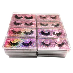 16 Style 10/50/100 Boxes Natural 3D Mink False Eyelashes Makeup Fake Eye Lashes Faux Cils Make Up Beauty Tools Wholesale