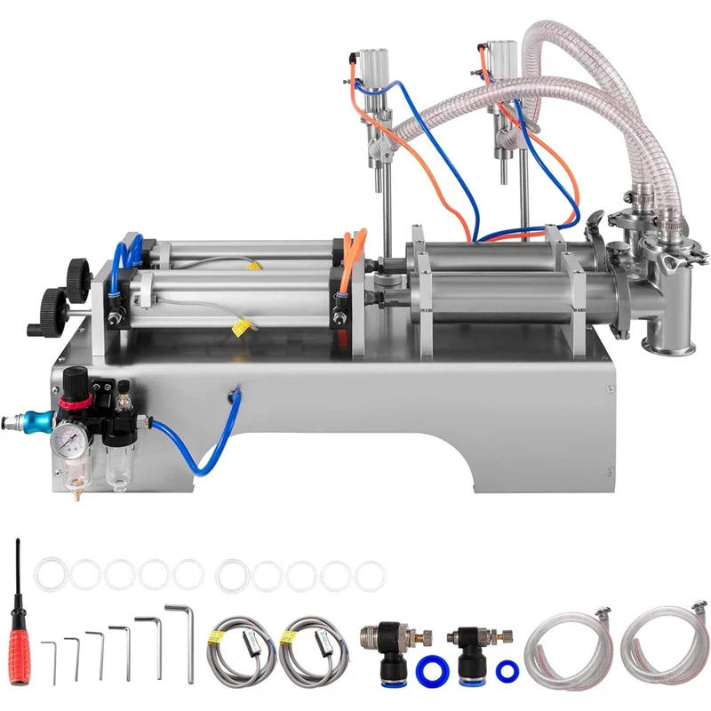 

PBOBP Pneumatic Liquid Filling Machine 1000ml,500ml,200ml,100ml Soda Water Oil Piston Pump Liquid Filler