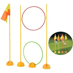 Water Injection Base Football Sign Pole Flag Logo Bar Training Soccer Door Pole Flag Logo Bar Training Sign Obstacle Marker Rods