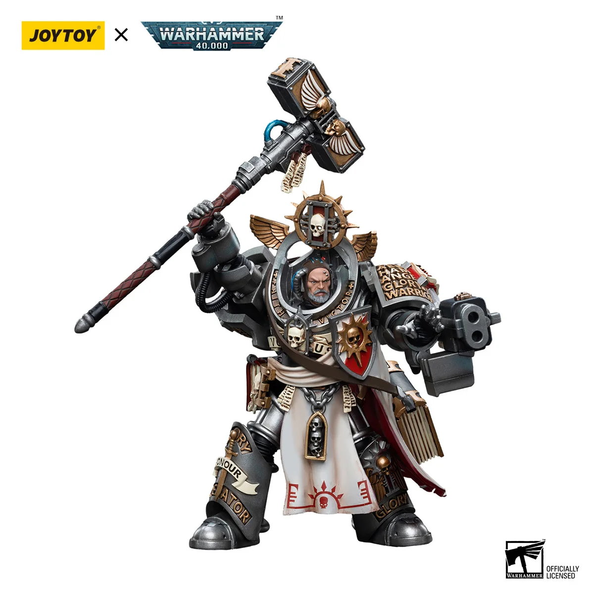 Milwauin Stock milwaujoytoy Warhammer 40k Grey Knights Grand Master Voldus 1/18 Collection giochi di Anime Figure Toys Set di modelli militari