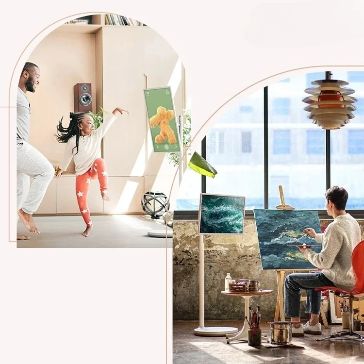 تلفزيون ذكي تفاعلي ممتاز مقاس 24 بوصة 2025 - شاشة لمس متحركة مع أندرويد 12