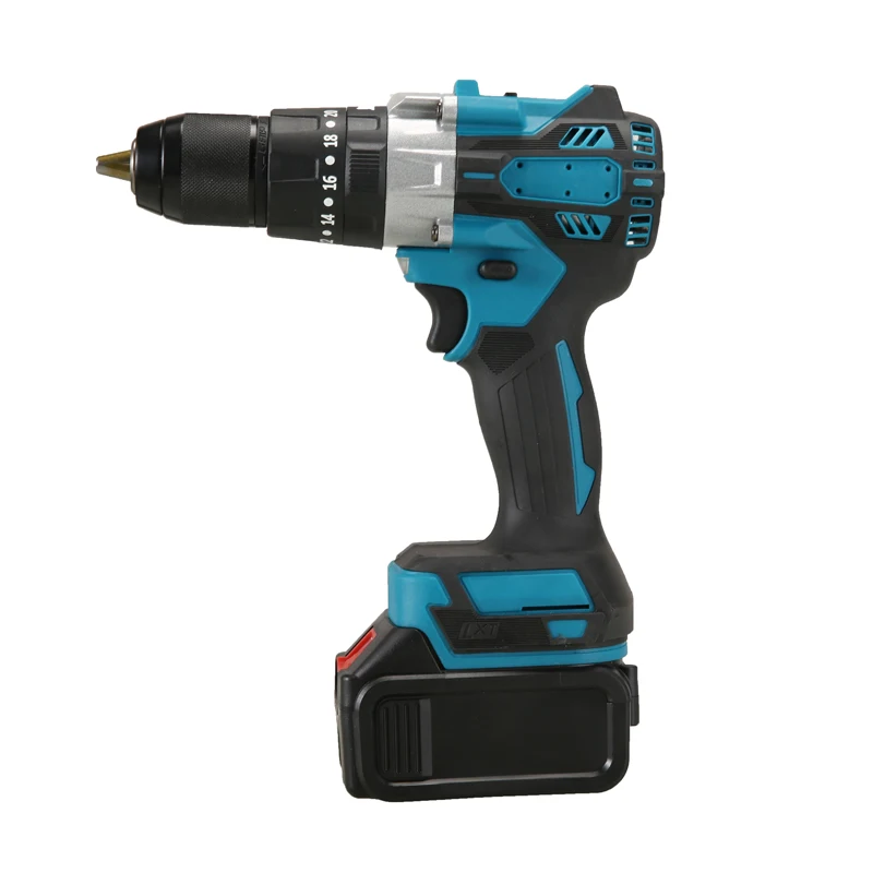 

2025Household Electric Drill Machine Tool 21V Lithium Battery Powered Cordless Drill