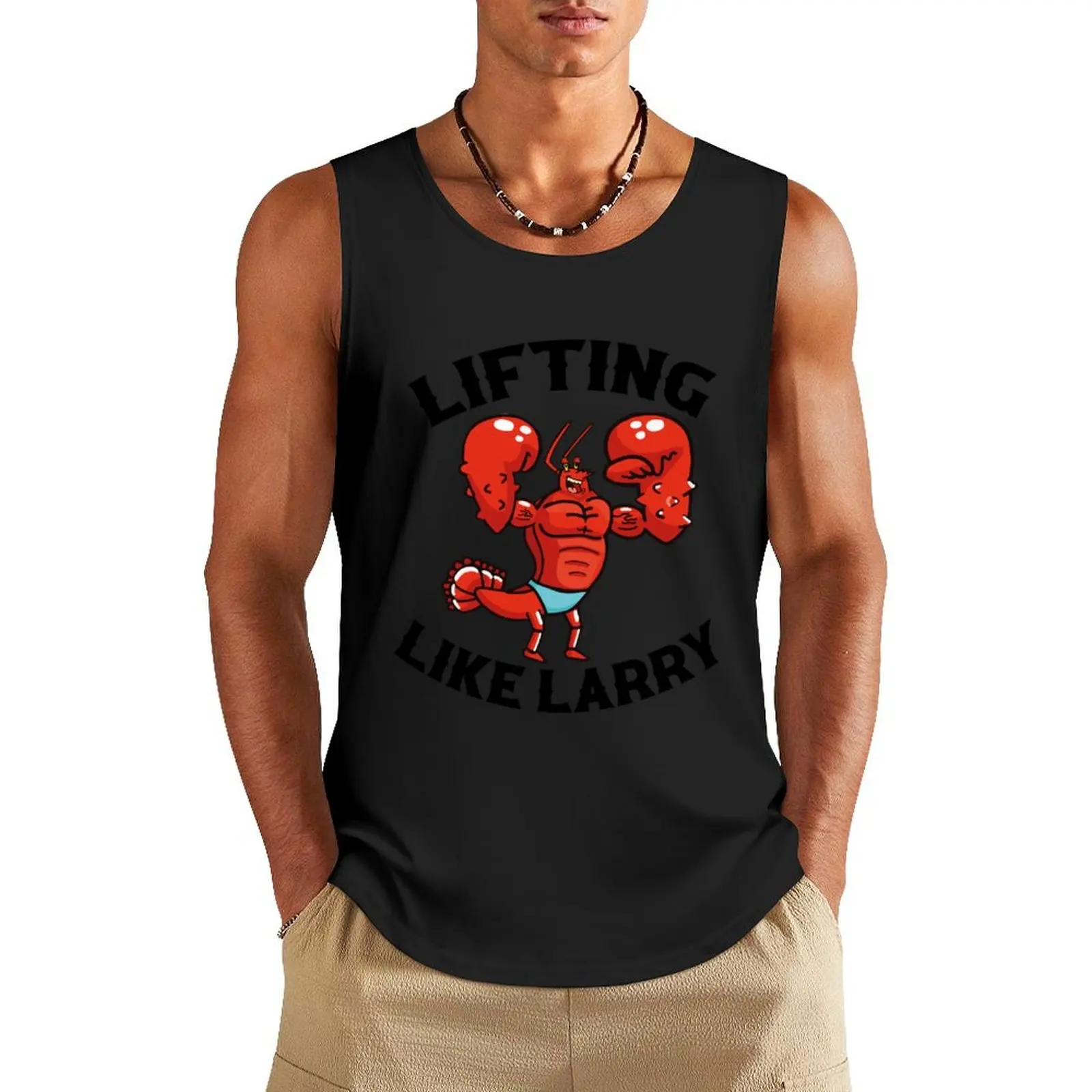 Lifting Like Larry Tank Top cool things t-shirt for man training weight vest Men gym sportswear