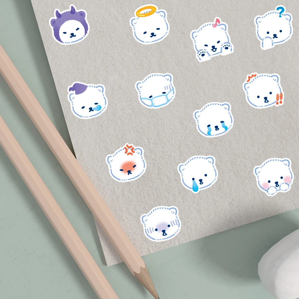 40pcs Polar Bear Stickers Can Be Used To Decorate Party Desktops,Mobile Phone Cases,Cabinets,Drinking Glasses, Etc., Party Gifts view 5
