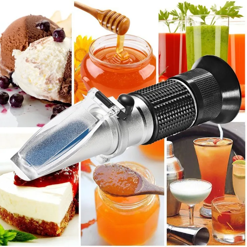 Fruit sugar fraction refractometer ATC0-32 Hygrometer in wine making Homemade kit (0~ 32%)