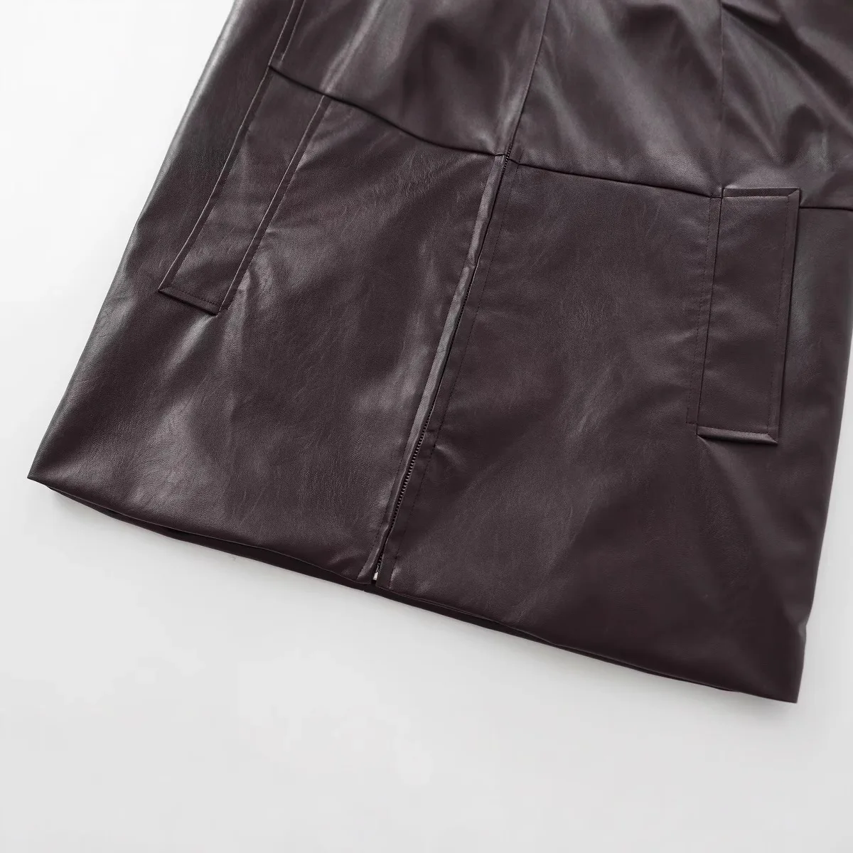 Outono inverno casual solto jaqueta de couro para mulheres estilo europeu americano atacado 5479240