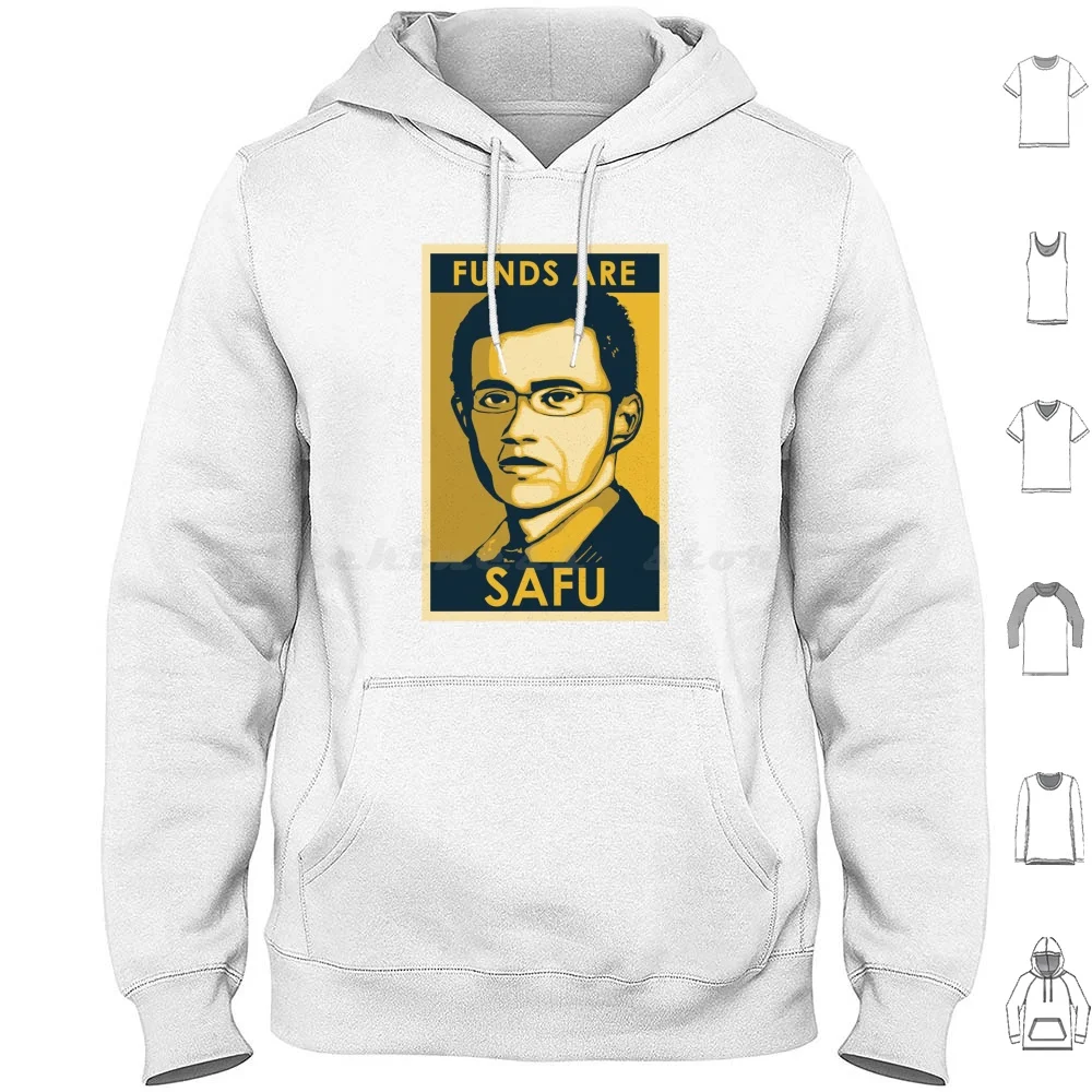 Funds Are Safu Hoodie Cotton Long Sleeve Funds Safu Meme Bizonacci Binance Cryp…