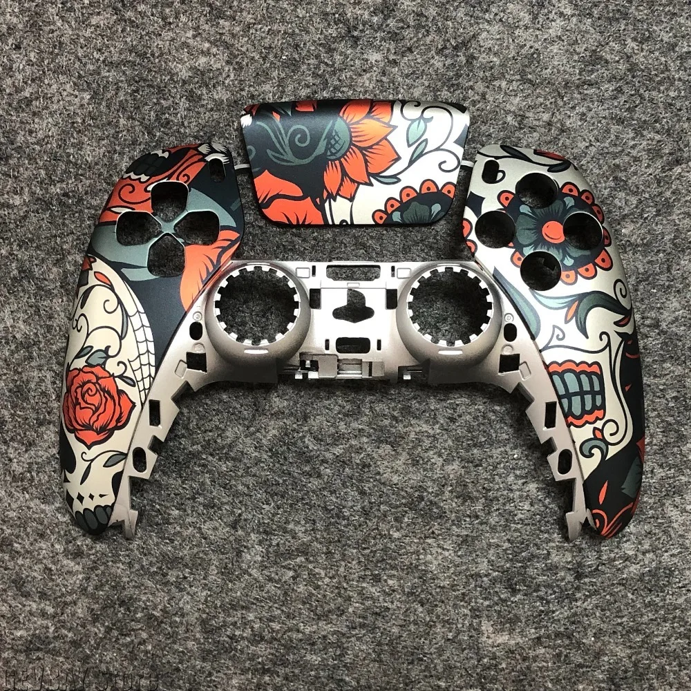 DIY Games Accessories for PS5 Controller Modification Front Shell Game Controller ZR Customized Version Theme Cover Peace
