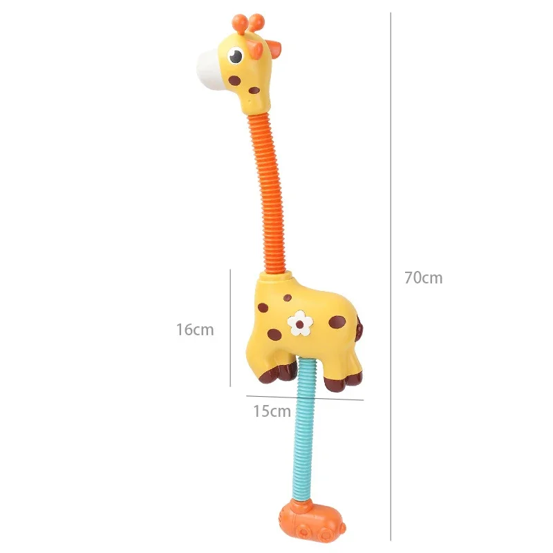 Giraffe Electric Spray Water Squirt Sprinkler Baby Bath Toys Bathtub Shower Pool Bathroom Toy for Infants Babies Toddlers Gifts