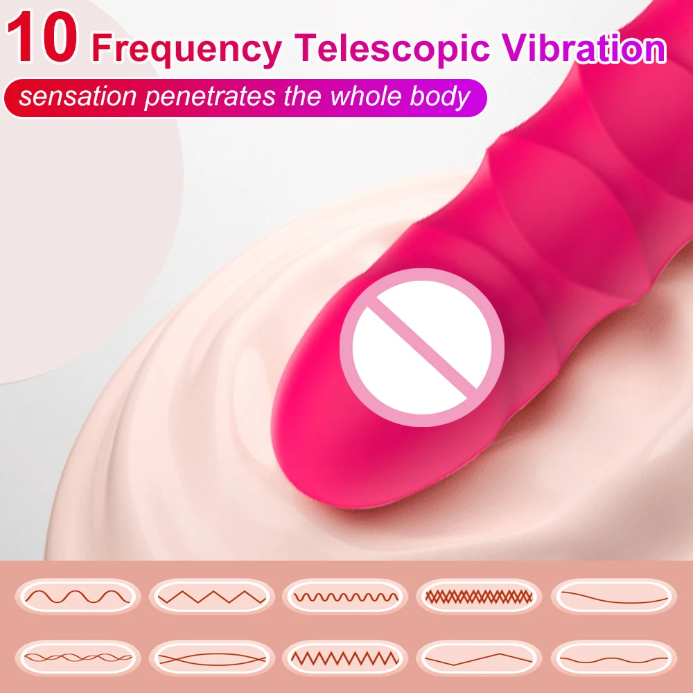 Simulate Dildo Vibrator With 10 Powerful Vibrating Modes of Clitoris G-spot Anal Stimulator for Adult Female Couple Sex Toys - Image 2
