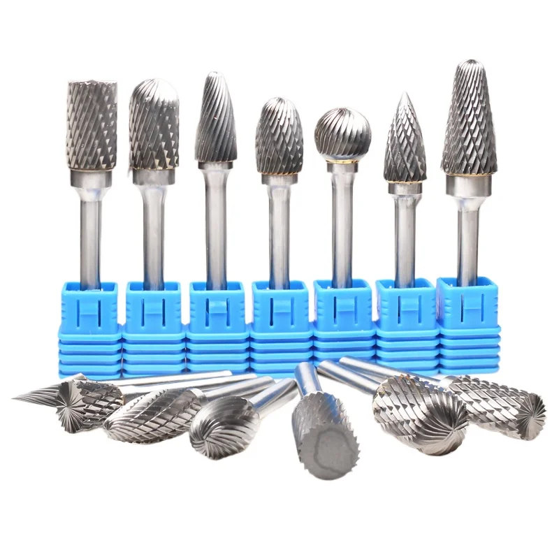 

5Pcs, Cylindrical Tungsten Steel Polishing Tool, Carbide Rotary File Set, Polishing Head, Metal, Jade, Welding