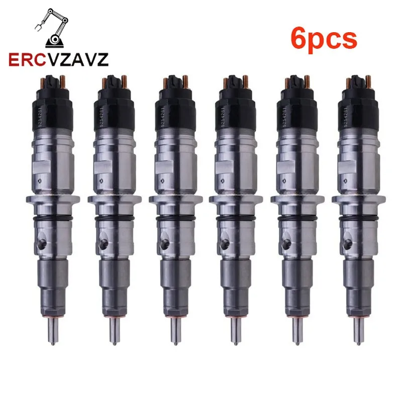 

6PCS 0445120305 6746-11-3100 5268436 Common Rail Injector set for Komatsu Engine PC360-10 PC390-10 D65EX-17 D65EX-18 HB365LC-3