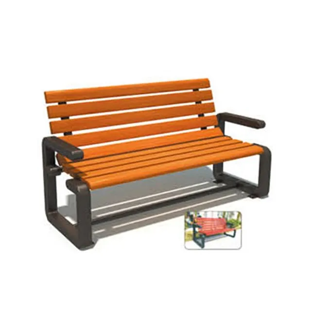

Outdoor Public Park Garden Furniture Factory Price Wooden Bench Chair