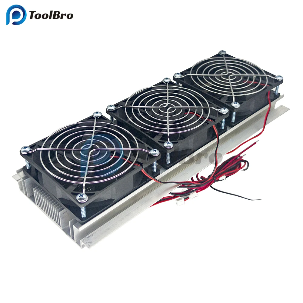 180W 15A Peltier Cooler Semiconductor Refrigeration Cooling System Air Conditioner Water Cooling Air Condition for Fish Tank