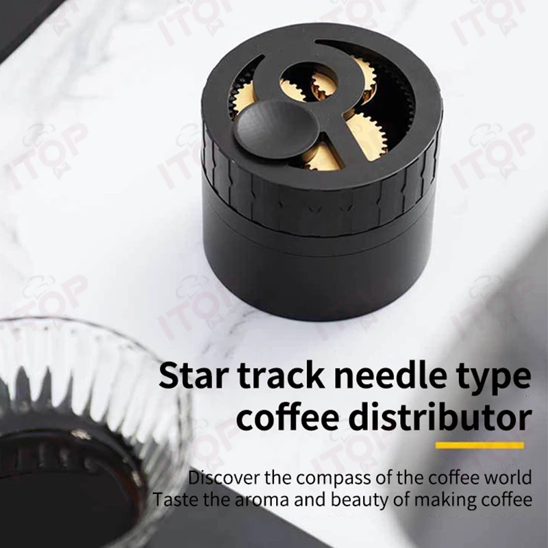 ITOP NCD58 Needle Coffee Distributor & Tamper 58mm/54mm/51mm Needle Design with Space Aluminum & Stainless Steel Coffee Tool