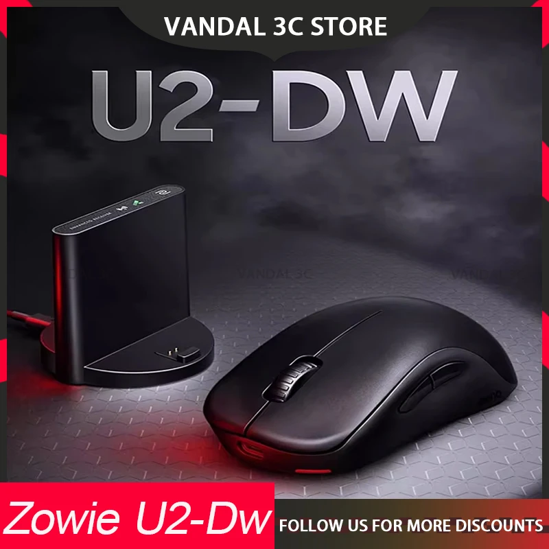 Zowie U2-Dw Mouse Wireless Bluetooth Double Mode Support 4k Return Fps E-Sports Game Mouse Customized Ergonomi Christmas Gifts