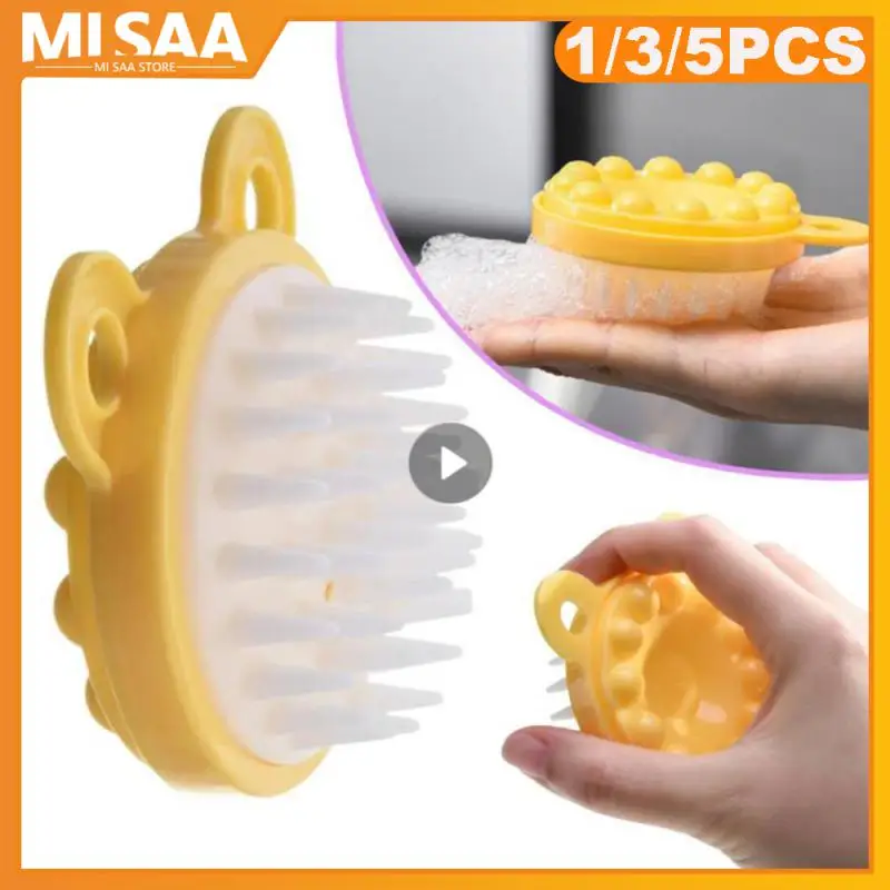 Brosse à Shampoing en Silicone pour Énergie des Cheveux, Peigne de Lavage de Tête pour le Bain, Accessoires pour le Corps