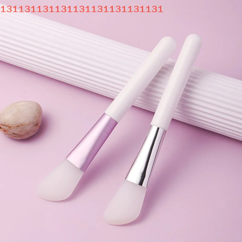 1/2 Uds DIY cuidado de la piel base Gel herramienta cosmética de belleza maquillaje blanco cepillo de máscara Facial de silicona cepillos profesionales de crema de barro