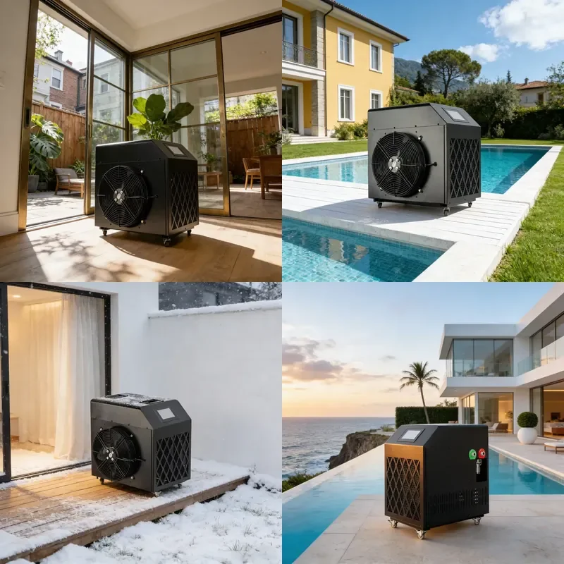 

【CHIMU HOME】 Cold Plunge Chiller 1500L PH 7.2 Filtration Ozone Sterilization for Home Spa