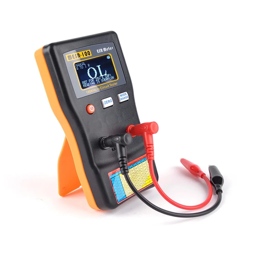 MESR-100 ESR Capacitance Tester Ohm Meter Professional Measuring Internal Resistance of Capacitor Capacitance Circuit Tester