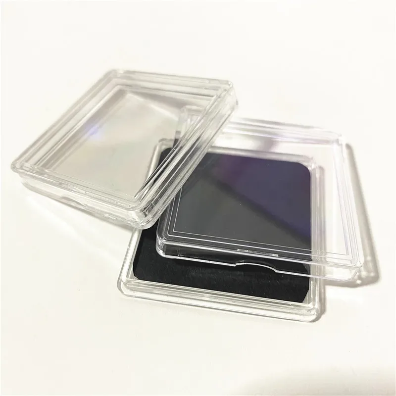 10Pieces 36*36mm Square Clear Plastic Protector Containers Case For Token Board Game Coins Holder Boxes Cards Collection