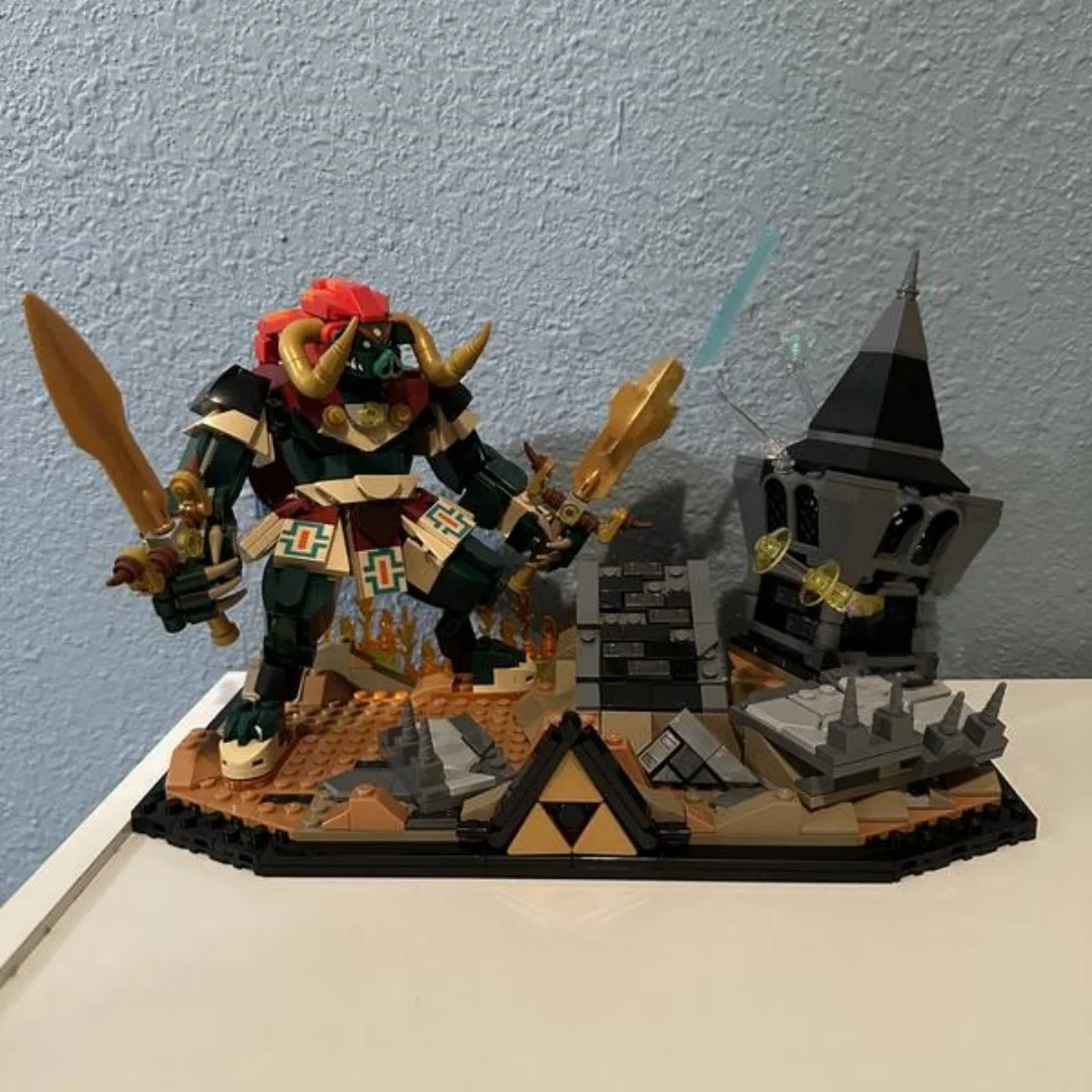 Günstige 2026 Ocarina of Time The Final Battle Bausteine 1003 Teile Videospiel-Modell Geburtstagsgeschenke für Erwachsene Spielzeug