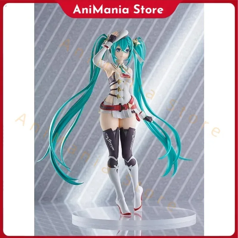 

Оригинальная оригинальная хорошая улыбка Racing Hatsune Miku Pop Up Parade Racing 2023 Ver 17 см, коллекции аниме, модель игрушки, фигурки, подарки