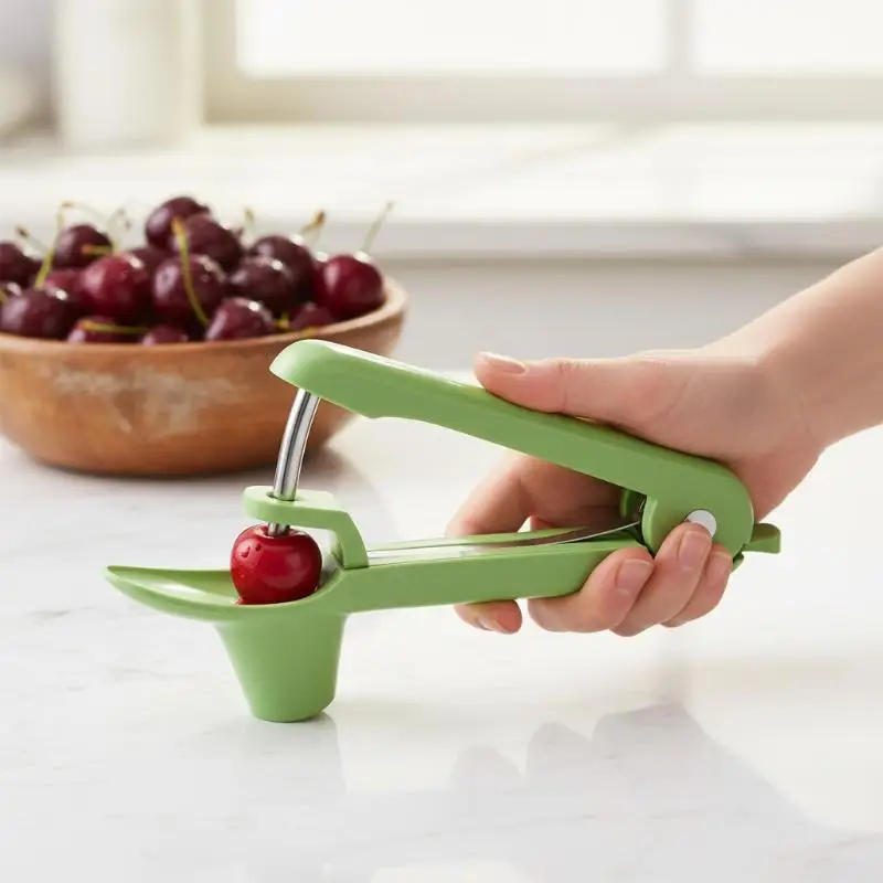 Kitchen Accessories Cherry Core Seed Remover Cherry Pitter Food Grade Material One Hand Operation For Baking Jam Making Prep