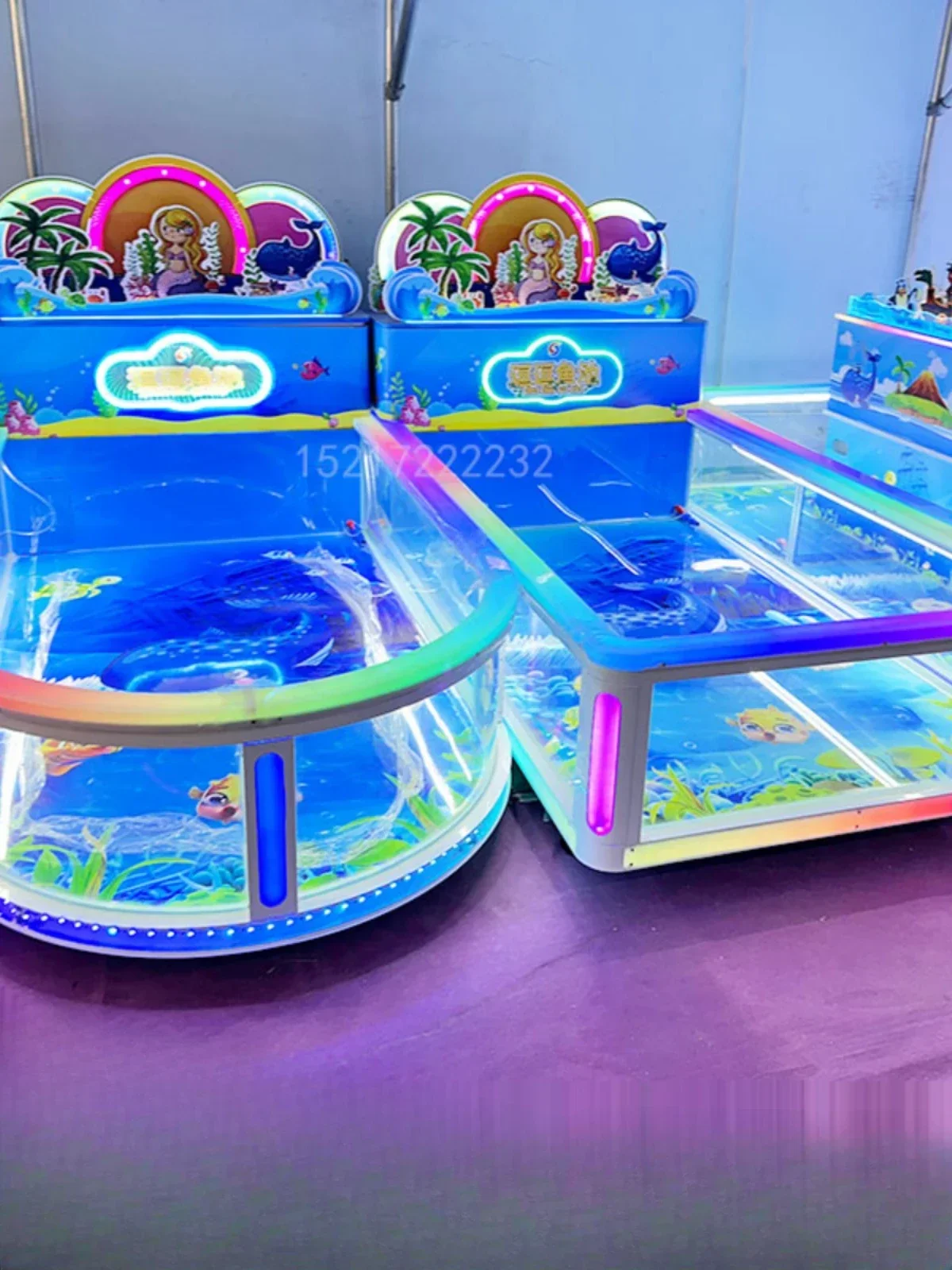 

Shopping mall children's paradise fishing pond fishing pond custom commercial large-scale feeding fish pond stall equipment Hot
