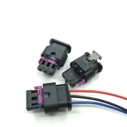 Connecteur électrique étanche 3Pin Auto 4F0 973 703 pour Radar de stationnement, capteur d'engrenage, cylindre, câble de faisceau de câbles avec 15CM wir