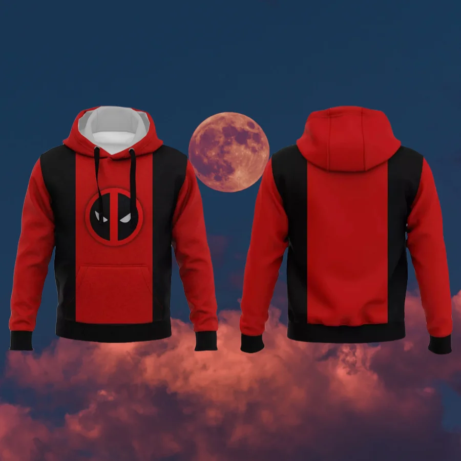 

Popular Stylish 3D Print America Superhero Pullover Hooded Sweatshirt Breathable Softness Comfort Windproof Street Casual Hoodie