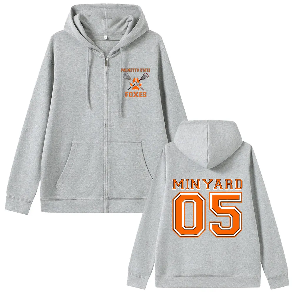 All for The Game The Foxhole Court Palmetto State Foxes Zipper Hoodies Man Fashion Oversized Zip Up Jacket Men Casual Hoodies