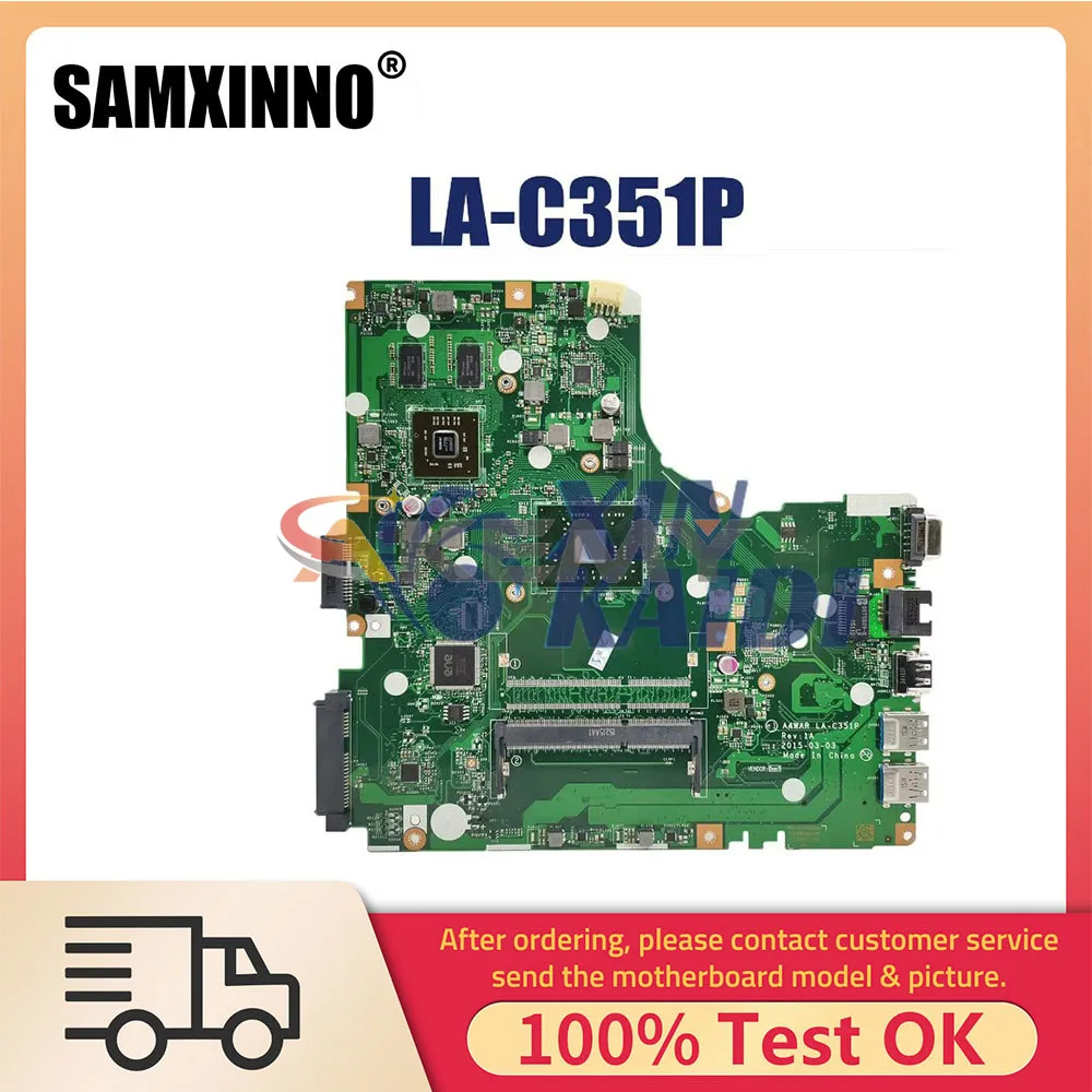 

Notebook Mainboard For Acer Aspire E5-422 E5-422G LA-C351P Laptop Motherboard With A4-7210 CPU NB.MYA11.001 NBMYA11001