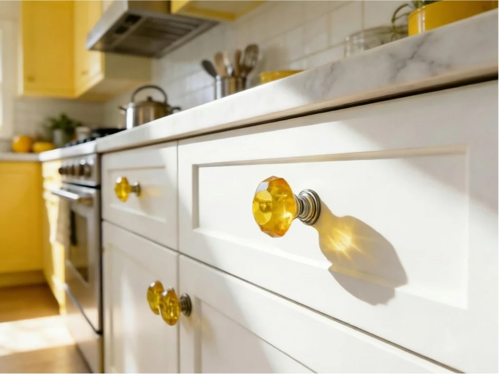 10pcs Colorful Diamond Shaped Single Hole Furniture Handles Glass Crystal Cabinet Pulls Kitchen Bedroom Cupboard Drawer Handles