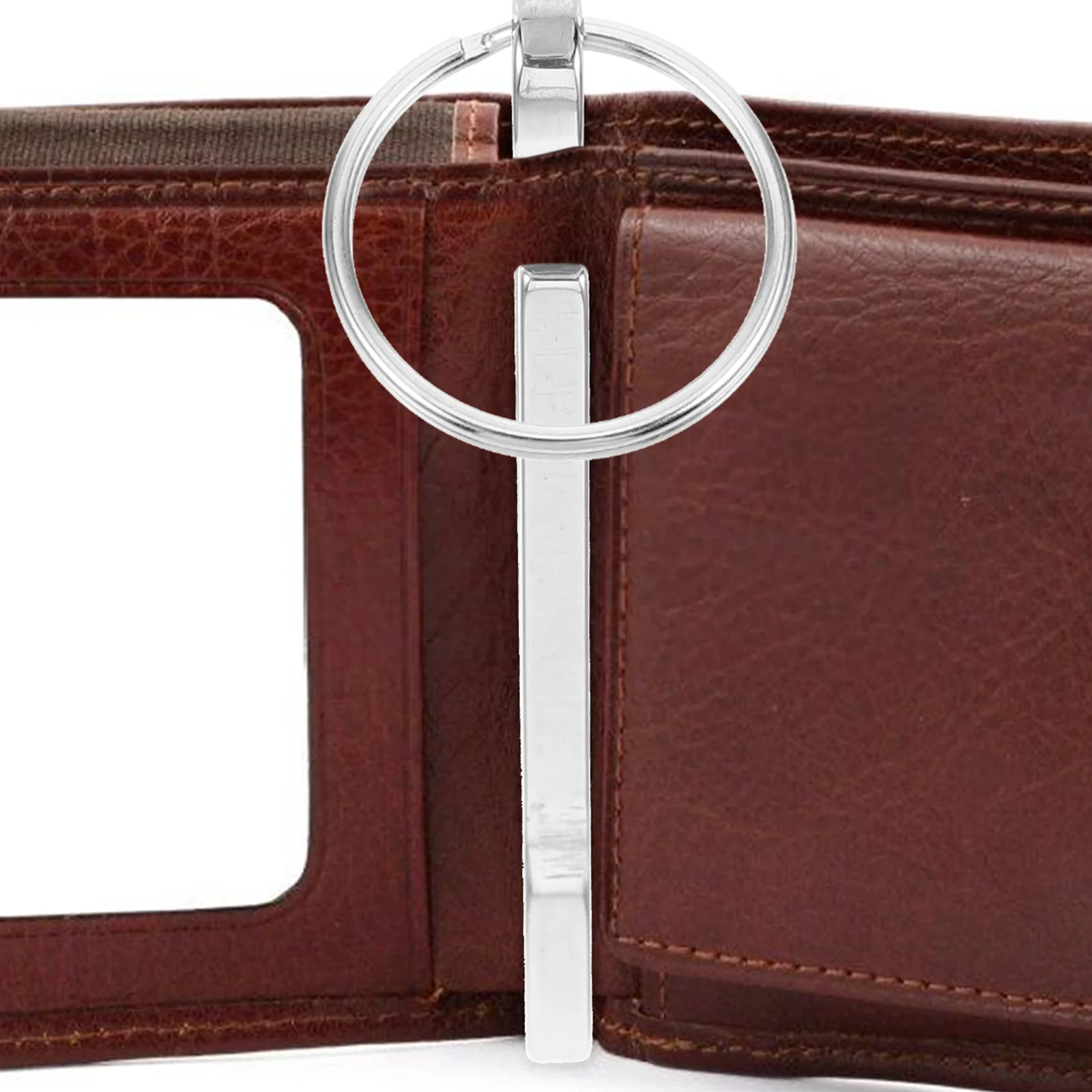 

Sturdy Metal Money Clip Keychain Slim Small Wallet Accessory For Cash Credit Cards Checks Office Storage Fixing Card Holder Men