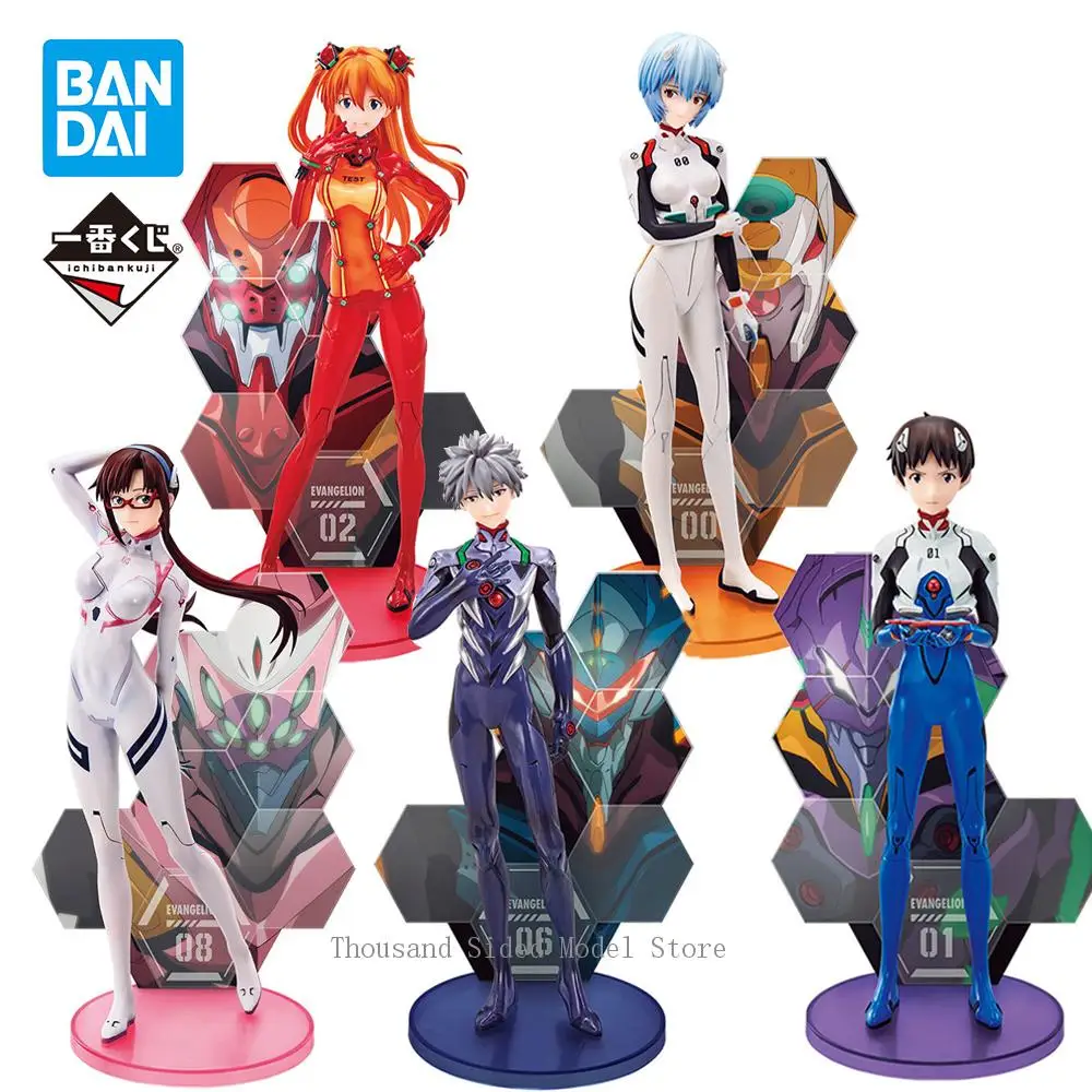 В наличии Banpresto Ichiban Kuji EVA Pilots Shuuketsu! Ayanami Rei Asuka Mari Evangelion-01 Аниме Фигурка Модель Коллекционные Игрушки