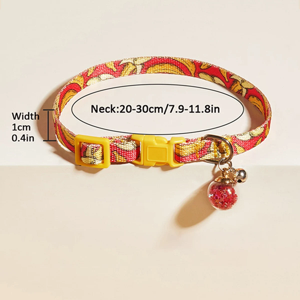 Nur süßes Katzenhalsband für Kätzchen und Welpen, Haustierhalsband mit Anhänger, Glocken, bedrucktem Muster, trendigem, verstellbarem, dekorativem Halsring – Detail 18