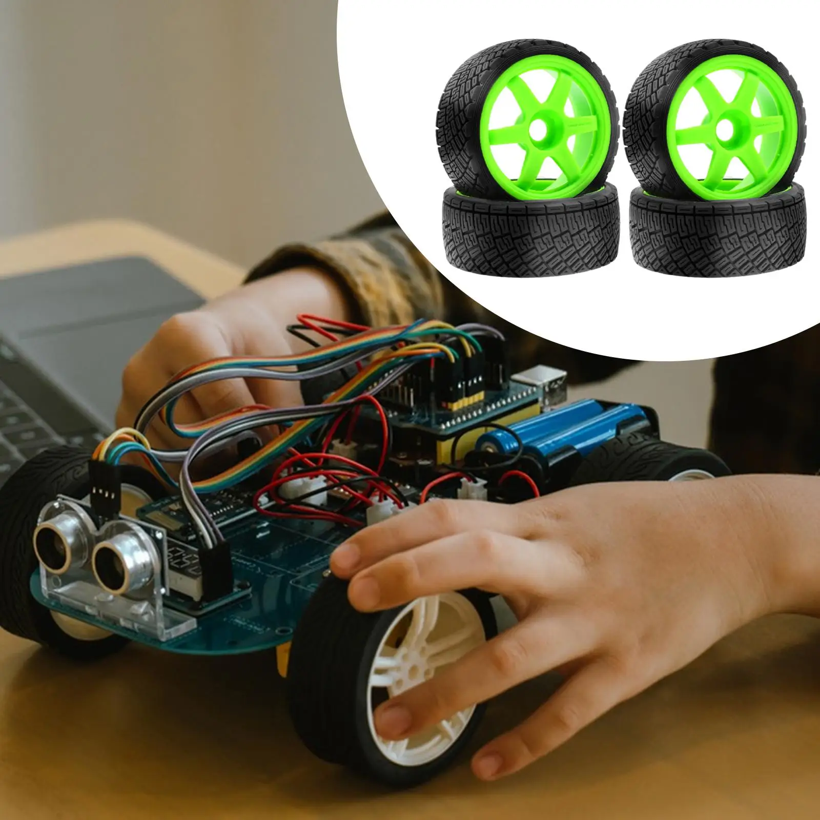 

4x RC шины для радиоуправляемого автомобиля 1/7 1/8 для ралли, запасные части, аксессуары для центральных отверстий 12 мм, шестигранная ступица 17 мм, диаметр 100 мм