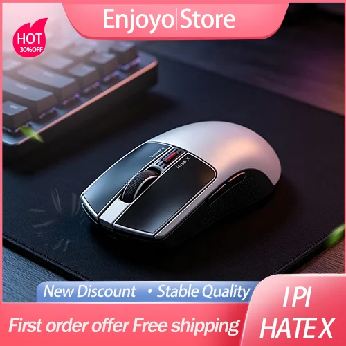 IPI HAZEX Haze X Tri‑Mode Wireless Gaming Mouse Dual 8K TMR Electromagnetic Micromotion 52000DPI Nordic NRF54 Esports Mouse PC