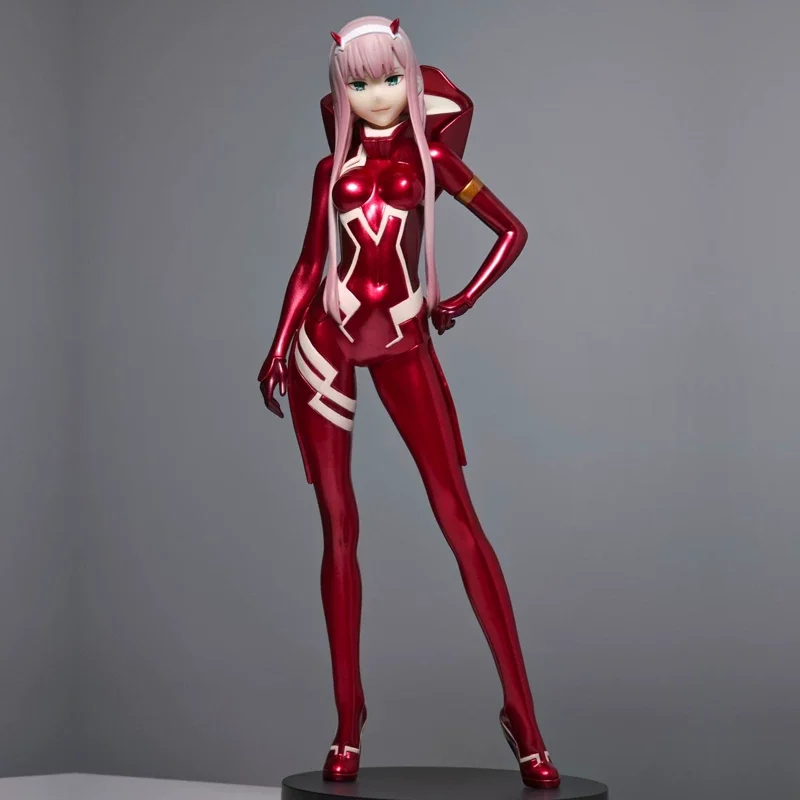 New 22cm Zero Two 02 Anime Figure Red Pilot Uniform Darling In The Franxx Collectible Pvc Model Boxed Desktop Ornament Figurine - view 6