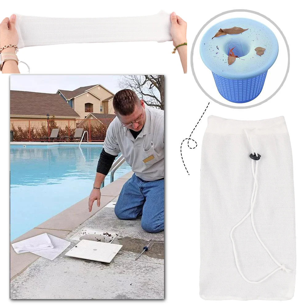 

4/10/15 шт. носки для бассейна для корзины скиммера, многоразовые носки с фильтром для бассейна, чистые мусора и листья, защитная сетка для корзины для бассейна