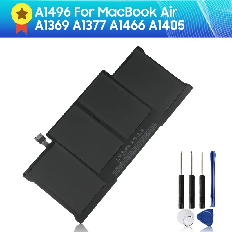 

Replacement Battery A1496 A1466 For MacBook Air A1369 A1405 A1377 A1405 7150mAh Spare Battery High Quality Batteries With Tools
