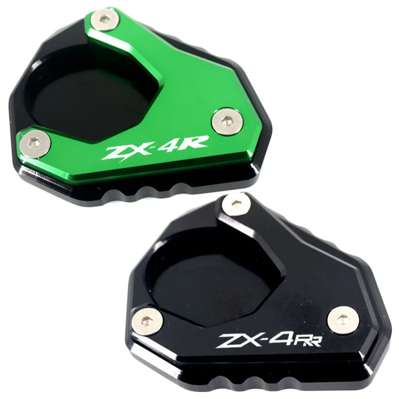 Motorcycle Kickstand Foot Side Stand Extension Pad Support Plate Enlarge For ZX-4R ZX-4RR ZX4R ZX4RR ZX 4R 4RR 2023