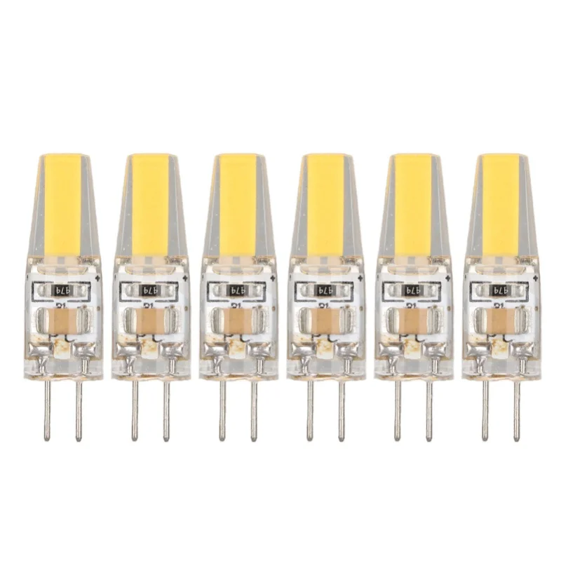 6 Pcs 6W 500LM G4 Bulb LED COB Silica Gel Energy Saving Lamp Bulb For Ceiling Lamp Wall Lamp Table Lamp 220V
