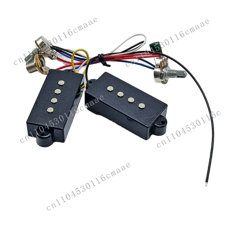 PB 4-String Electric Bass Guitar Open Line PB Pickup Segmented Metal Material Black Stringed Instrument Accessory