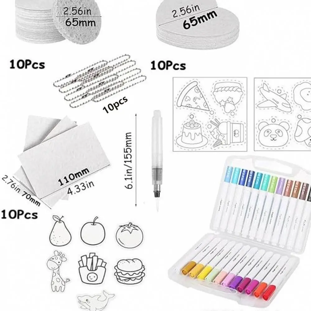 Blank Painting Paper DIY Magic Puffy Paint Sponge Texture Handicraft Foam Texture 3D Drawing Magic Canvas 3D Effect With Easel