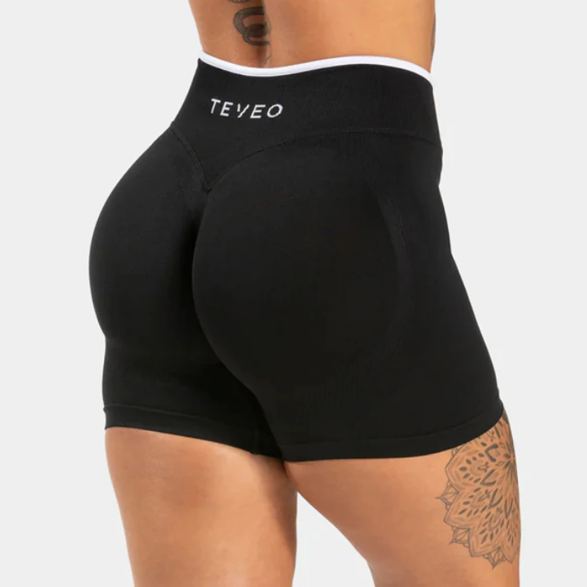 

Teveo Ignite Sculpt Scrunch Shorts for Women Push Up Booty Contour Yoga Shorts Workout Seamless Gym Short Sports Tights
