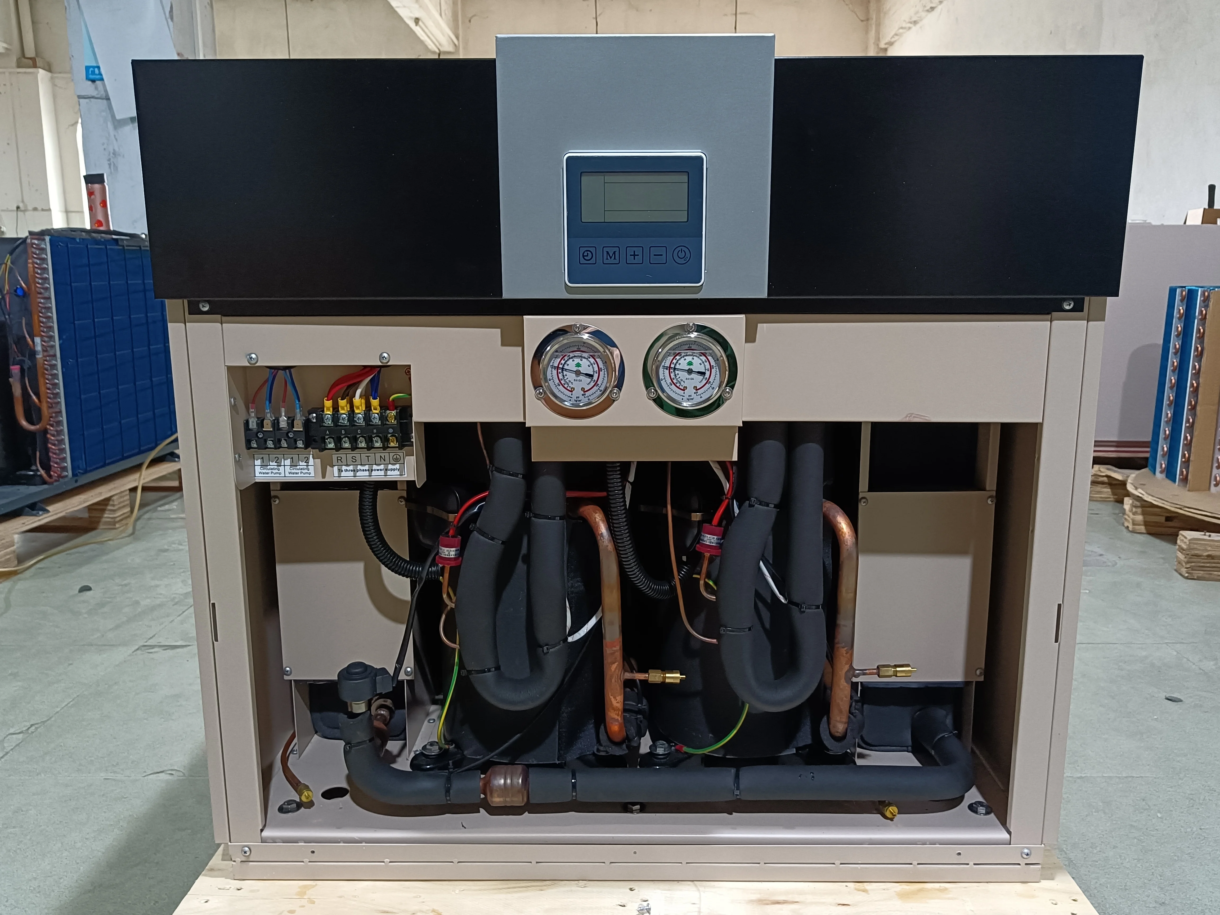 30kw Outdoor Metal Water Source Geothermal Heat Pump Manual Power Source for Hotels Wifi Connectivity