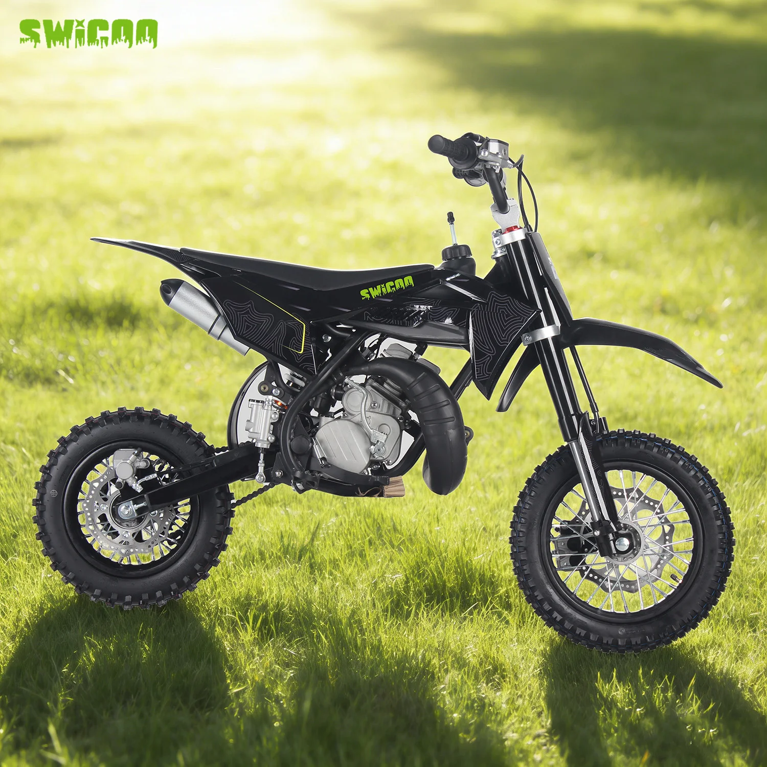 Mini Motorcyclesocial ScenesChildren'smotorcyclesSWICOO Mini Motorcycle 49cc 50cc 2 Stroke Air Cooled Dirt Bike Mini Off Road Mo view 2