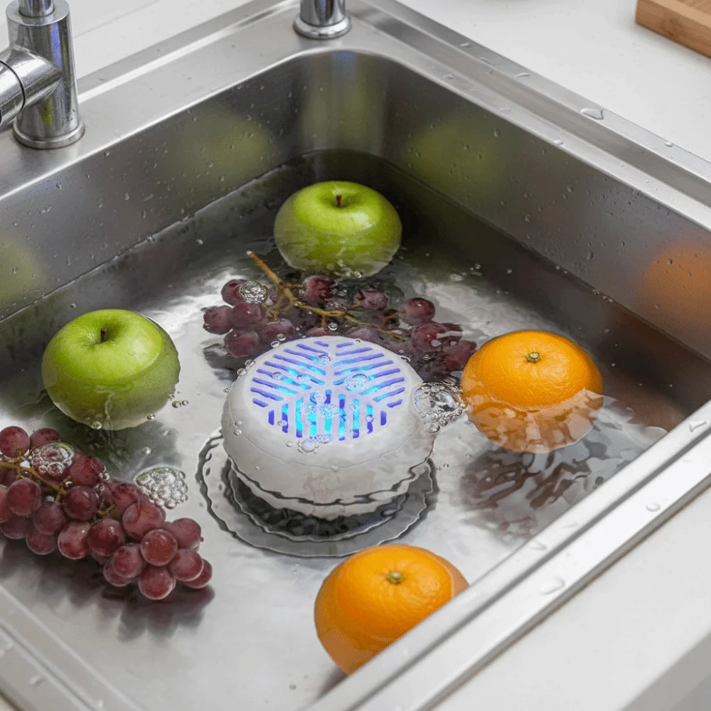 Intelligent Wireless Fruit Vegetable Purifier Waterproof Automatic Sensor Fruit Vegetable Washing Machine Removable